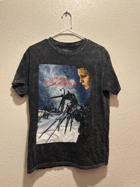 MAD Engine Edward Scissorhands Graphic Tee - Black with Blue Accent